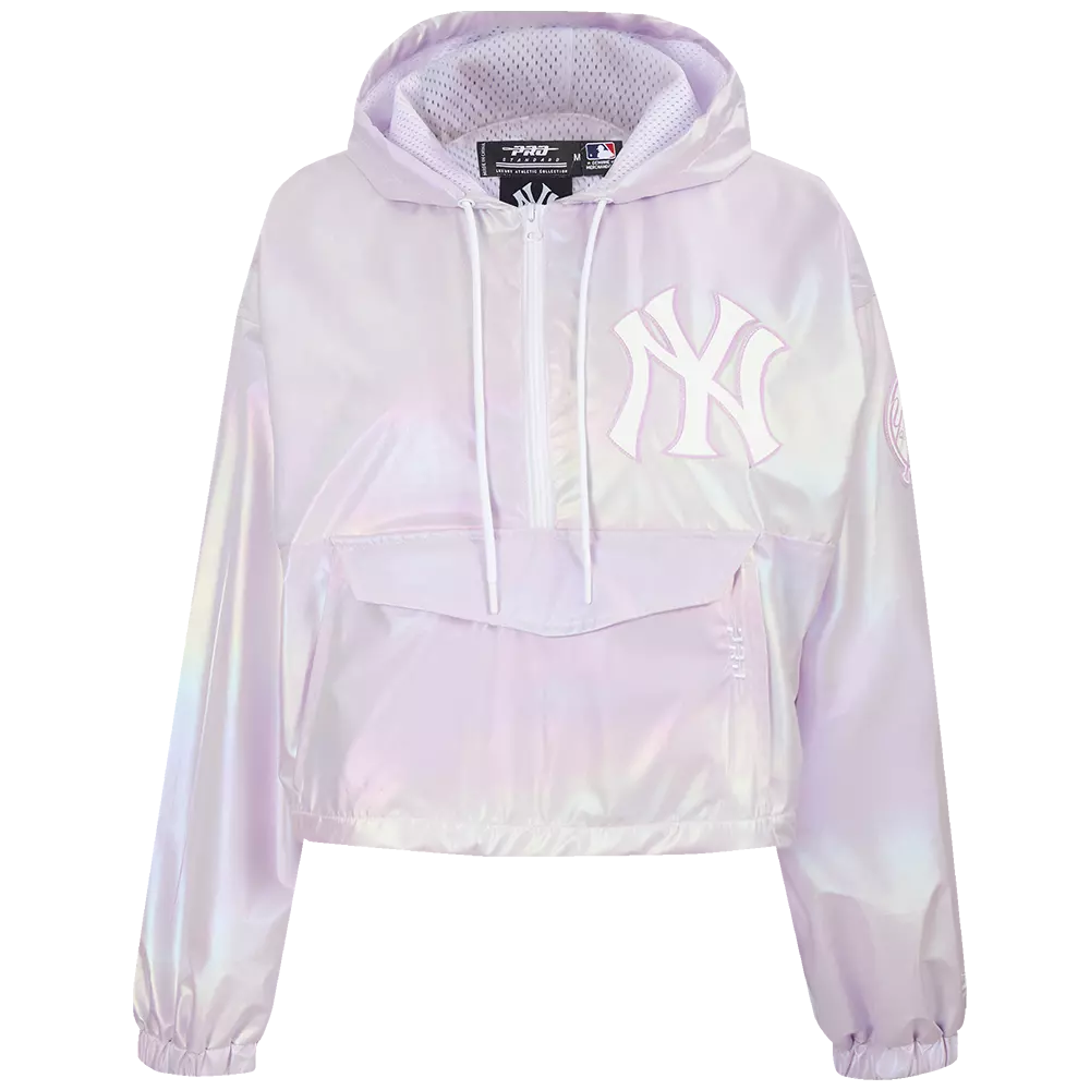 Pro Standard Women's New York Yankees Hologram 1/2 Zip Jacket